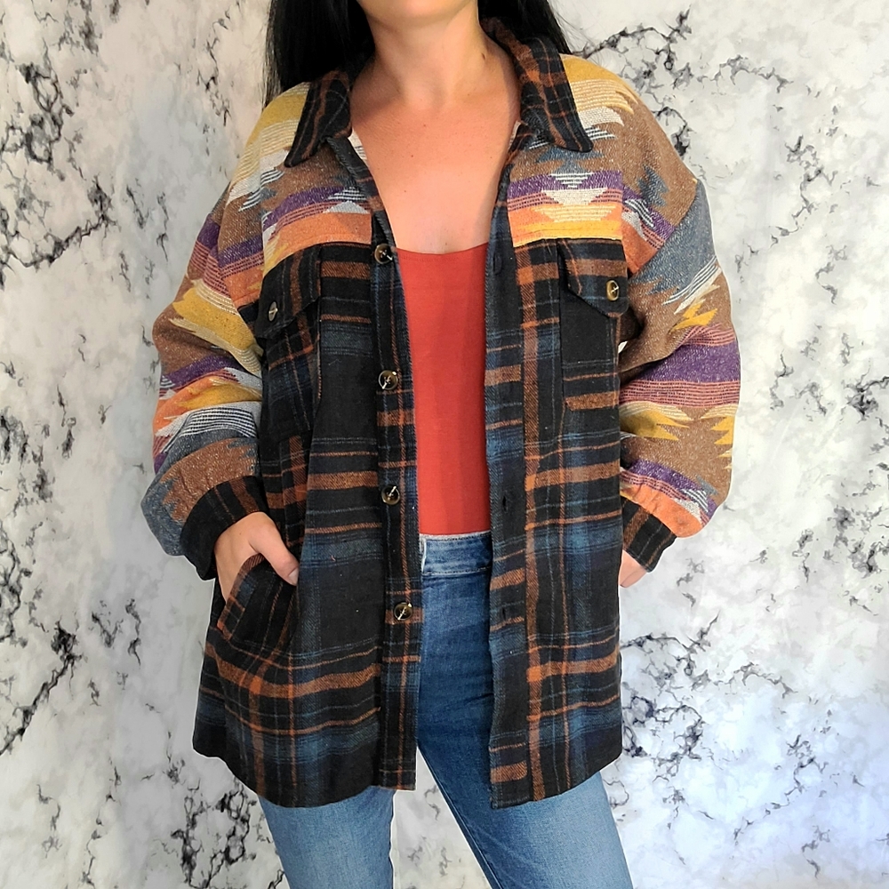 Aztec Flannel Jacket